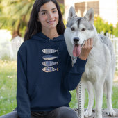 ヴィンテージレトロ動揺してサーディン,カスタム漁師 パーカ