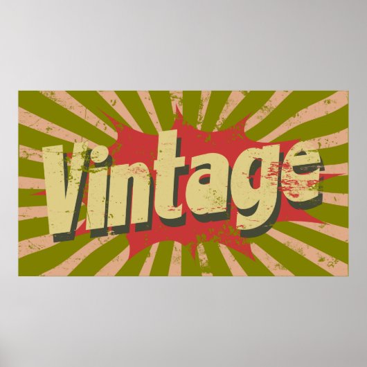 ヴィンテージレトロ動揺してスパイラポスター ポスター (正面)