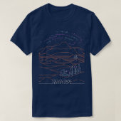 ヴィンテージレトロ占有火星国立公園NASAミルク Tシャツ (デザイン正面)