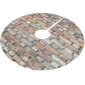 ヴィンテージレトロ古い動揺してレンガの壁のテクスチャ ブラッシュドポリエステルツリースカート (アングル)