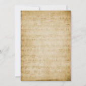 ヴィンテージレトロ古いSheet Music 素朴 Note結婚の セーブザデート (裏面)