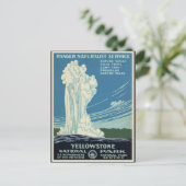 ヴィンテージレトロ国立公園トラベルツーリズム ポストカード (スタンド正面)