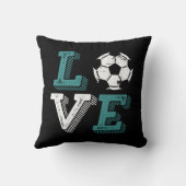 ヴィンテージレトロ大好きサッカー選手コーチスポーツファン クッション (裏面)