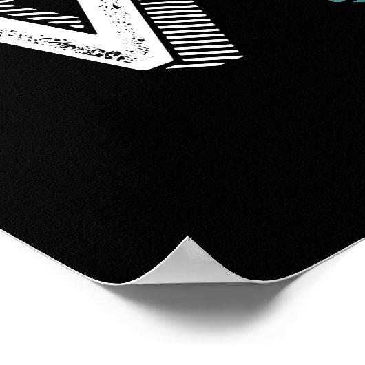 ヴィンテージレトロ大好きサッカー選手コーチスポーツファン ポスター (角)