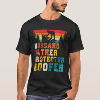 ヴィンテージレトロ夫の父プロテクタールーファーファース Tシャツ