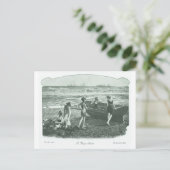 ヴィンテージレトロ女フランスの性ビクトリアン女性 ポストカード (スタンド正面)