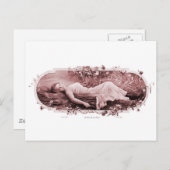 ヴィンテージレトロ女フランスの性ビクトリアン女性 ポストカード (正面/裏面)