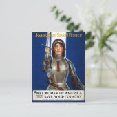 ヴィンテージレトロ女子ジョアンダルフ救レンス ポストカード (スタンド正面)