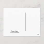 ヴィンテージレトロ女性ハッピーニューイヤーガール シーズンポストカード (裏面)