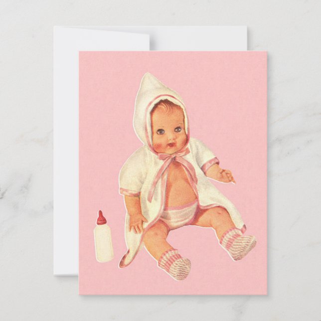 ヴィンテージレトロ小さな赤ちゃんシャワーギフト (正面)