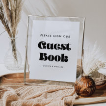 ヴィンテージレトロ当社のゲストブック結婚のサイン