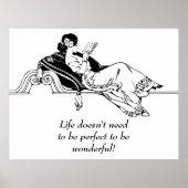 ヴィンテージレトロ感動的ライフ引用文 ポスター (正面)