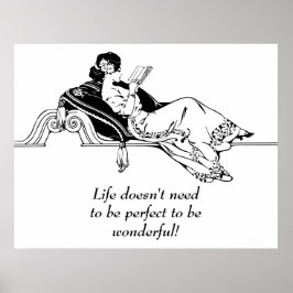 ヴィンテージレトロ感動的ライフ引用文 ポスター