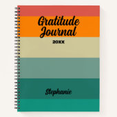 ヴィンテージレトロ感謝日誌(年名) ノートブック (正面)