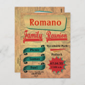 ヴィンテージレトロ懇親会はがき ポストカード (正面/裏面)