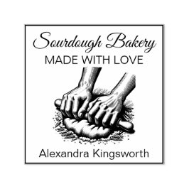 ヴィンテージレトロ手作りソー生地のベーカー用ベーカー セルフインキングスタンプ