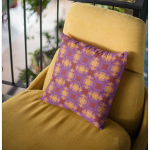 ヴィンテージレトロ抽象芸術紫、赤、オレンジパターン