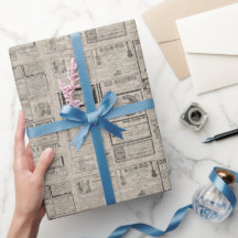 ヴィンテージレトロ新聞ギフト