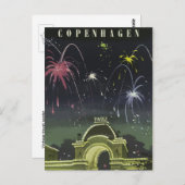 ヴィンテージレトロ旅行はがきデンマーク ポストカード (正面/裏面)