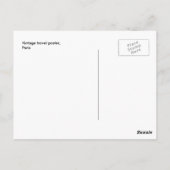 ヴィンテージレトロ旅行はがきフランスパリ ポストカード (裏面)