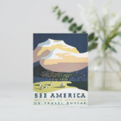 ヴィンテージレトロ旅行はがきモンタナUSA ポストカード (スタンド正面)