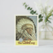 ヴィンテージレトロ旅行ポスターインディアンニューメキシコ米国 ポストカード (スタンド正面)