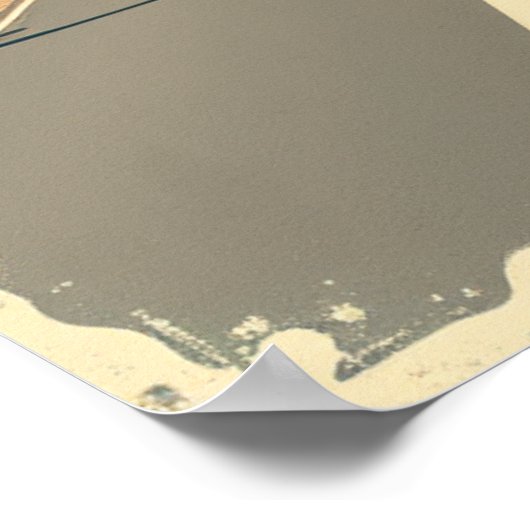 ヴィンテージレトロ旅行ポスター – コパカバーナビーチ ポスター (角)