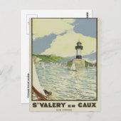 ヴィンテージレトロ旅行葉書フランスセーヌ ポストカード (正面/裏面)