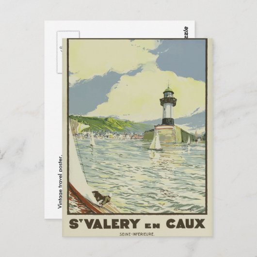 ヴィンテージレトロ旅行葉書フランスセーヌ ポストカード (正面/裏面)