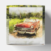 ヴィンテージレトロ旧クラシック車オートウォーターカラーアート フェイバーボックス (上部)