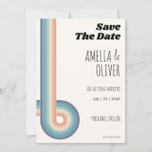 ヴィンテージレトロ旧スタイル70sモノグラム セーブザデート (正面)