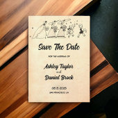 ヴィンテージレトロ旧式結婚式の日付を保存 招待状