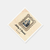 ヴィンテージレトロ旧提案素朴漫画結婚ズ スタンダードカクテルナプキン (角)