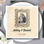 ヴィンテージレトロ旧提案素朴漫画結婚ズ スタンダードカクテルナプキン