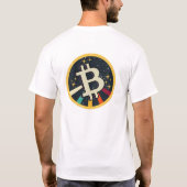 ヴィンテージレトロ暗号ビットコイン暗号通貨 Tシャツ (裏面)