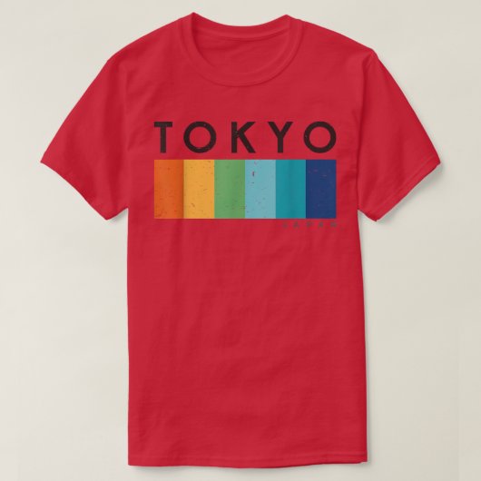 ヴィンテージレトロ東京ジャパンデザイン Tシャツ (デザイン正面)