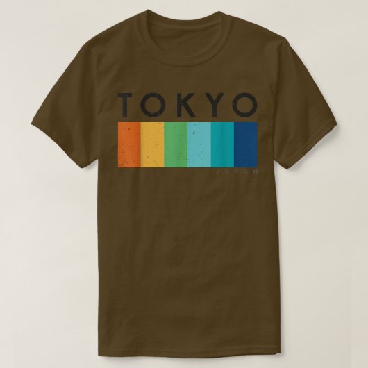 ヴィンテージレトロ東京ジャパンデザイン Tシャツ (デザイン正面)