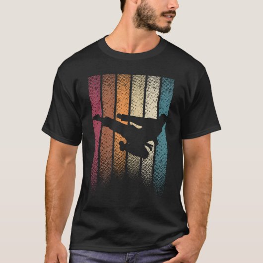 ヴィンテージレトロ武術芸術 Tシャツ (正面)