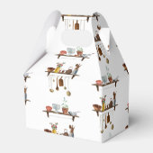 ヴィンテージレトロ水彩台所用品 フェイバーボックス (正面サイド)