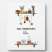 ヴィンテージレトロ水彩台所用品 フォトプラーク (正面)