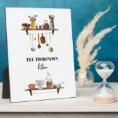 ヴィンテージレトロ水彩台所用品 フォトプラーク (側面)