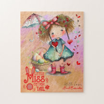 ヴィンテージレトロ水彩小さな女の子イースターバスケット