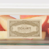 ヴィンテージレトロ洗練フランスのクリーミ縁どー ラベル (貼付)