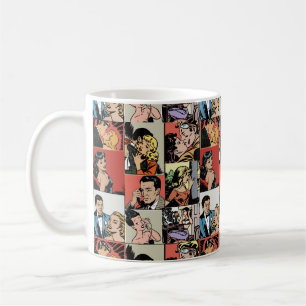 ヴィンテージレトロ漫画ラブストーリー コーヒーマグカップ