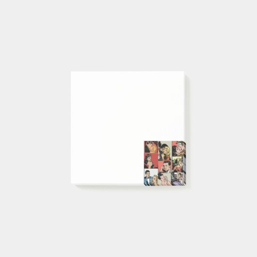 ヴィンテージレトロ漫画ラブストーリー ポストイット (正面)