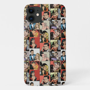 ヴィンテージレトロ漫画ラブストーリー iPhone 11 ケース