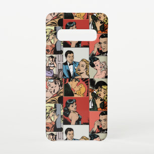 ヴィンテージレトロ漫画ラブストーリー SAMSUNG GALAXY S10ケース