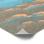 ヴィンテージレトロ熱気球ビュー最初のバルーン ポスター (角)