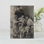 ヴィンテージレトロ白黒ファミリーポートレートカード シーズンカード (スタンド正面)