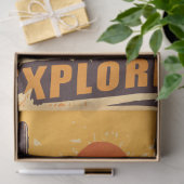 ヴィンテージレトロ砂漠の旅行ポスターデクページ 薄葉紙 (ギフト)